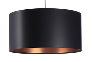 Black copper pendant lamp LEXIE E27 60W latex, satin small 6