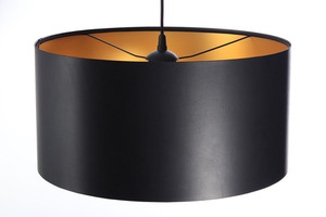 Black gold hanging lamp LEXIE E27 60W latex, satin small 3