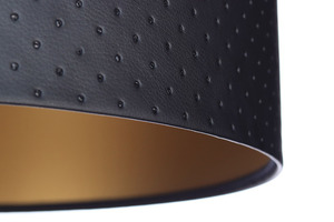 Hanging lamp above the table Leather E27 60W quilted black gold 1 Hanging lamp above the table Leather E27 60W quilted black gold small 1