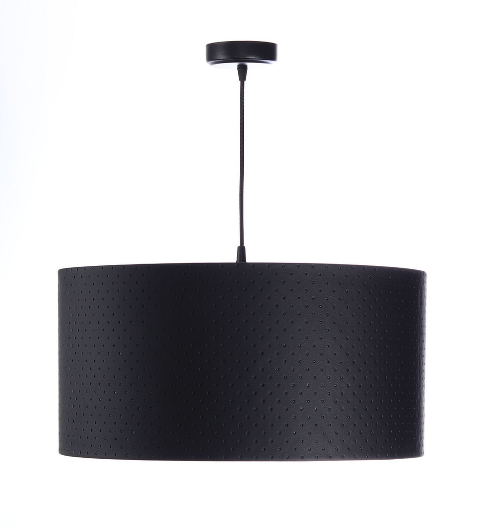 Preview Hanging lamp above the table Leather E27 60W quilted black gold Hanging lamp above the table Leather E27 60W quilted black gold