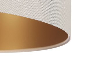 Hanging lamp above Leather E27 60W table, beige, gold 1 Hanging lamp above Leather E27 60W table, beige, gold small 1