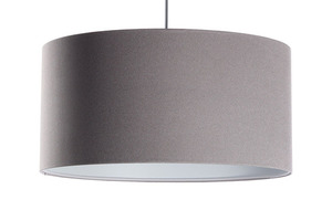 Upholstered leather lamp, gray E27 60W 6 Upholstered leather lamp, gray E27 60W small 6