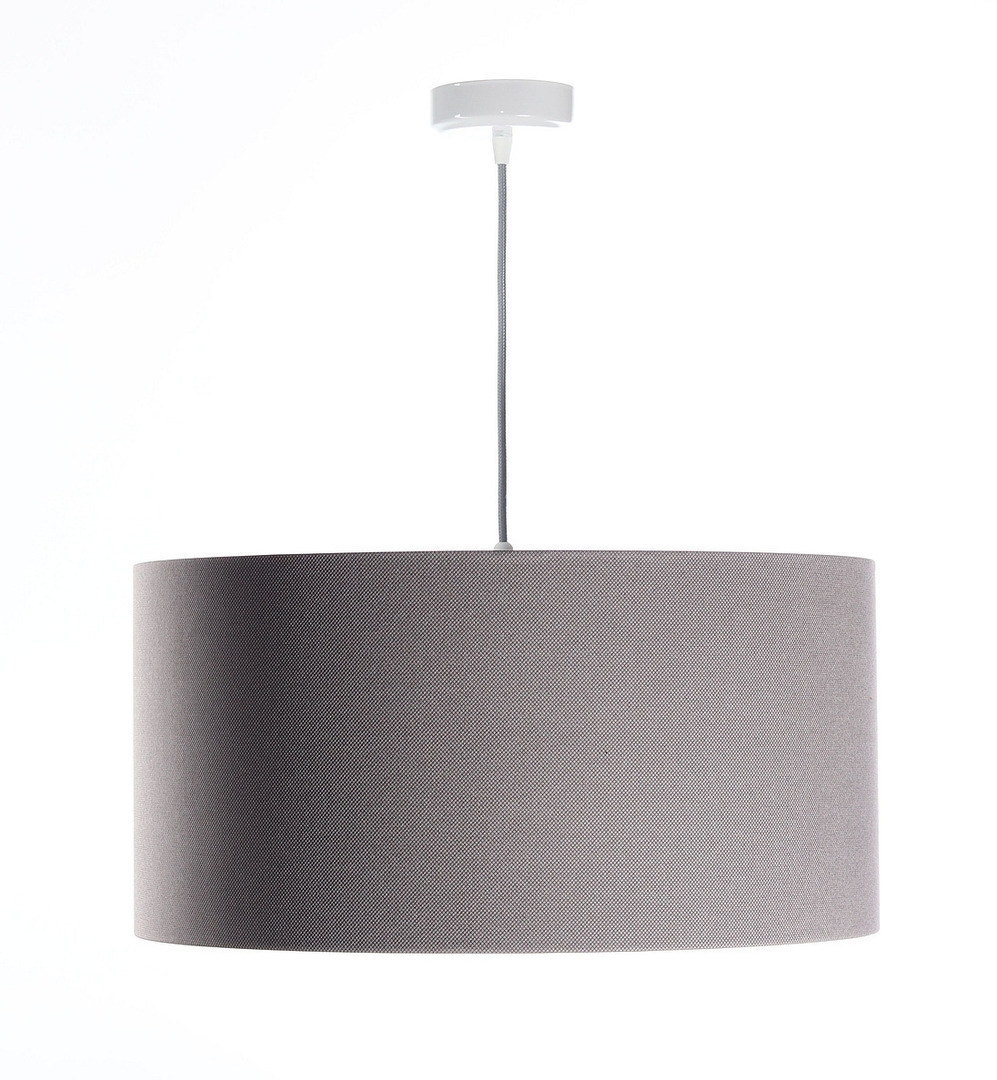 Preview Pendant lamp with shade Leather gray, gold E27 60W Pendant lamp with shade Leather gray, gold E27 60W