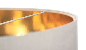 Leather - hanging lamp above the table, velvet fabric, cream / gold E27 60W 4 Leather - hanging lamp above the table, velvet fabric, cream / gold E27 60W small 4