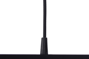 Black Leather 60W E27 hanging lamp copper, satin small 5