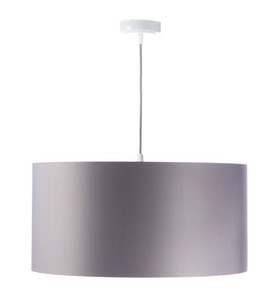 Gray hanging lamp Leather 60W E27 satin, silver 2 Gray hanging lamp Leather 60W E27 satin, silver small 2
