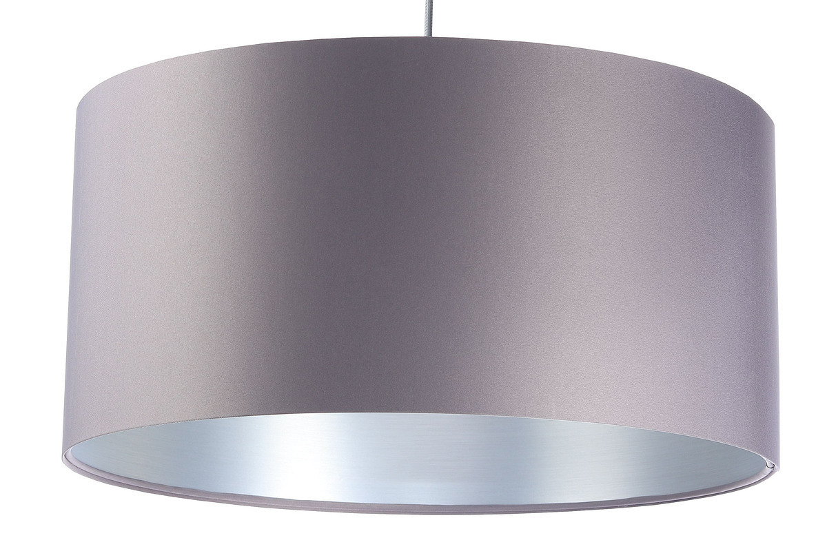 Preview Gray hanging lamp Leather 60W E27 satin, silver Gray hanging lamp Leather 60W E27 satin, silver