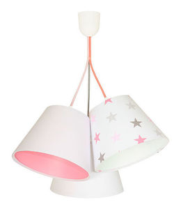 Girls room lamp BUCKET E27 60W stars, pink 0 Girls room lamp BUCKET E27 60W stars, pink small 0