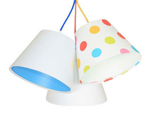 Ceiling lamp for the children's room BUCKET E27 60W colorful dots, white small 1