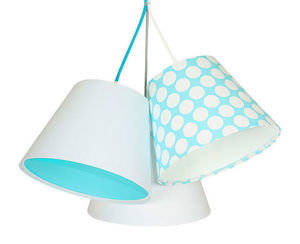 Lamp for boy BUCKET E27 60W blue, white dots small 2