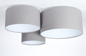 Classic Elements 60W E27 gray / white felt ceiling ceiling lamp small 2