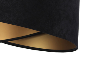 Round Elegance 60W E27 lamp asymmetrical, velor, black / gold 1 Round Elegance 60W E27 lamp asymmetrical, velor, black / gold small 1