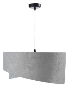 Gray pendant lamp Elegance 60W E27 asymmetrical gold velor 2 Gray pendant lamp Elegance 60W E27 asymmetrical gold velor small 2