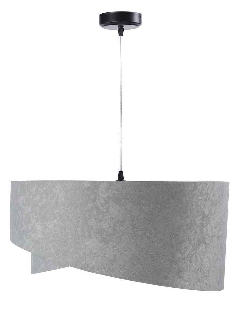 Preview Gray pendant lamp Elegance 60W E27 asymmetrical gold velor Gray pendant lamp Elegance 60W E27 asymmetrical gold velor