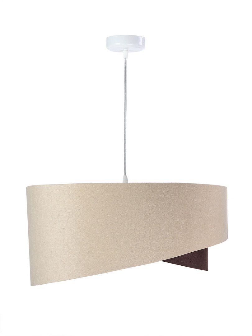 Preview Hanging lamp Elegance 60W E27 asymmetrical beige / brown Hanging lamp Elegance 60W E27 asymmetrical beige / brown