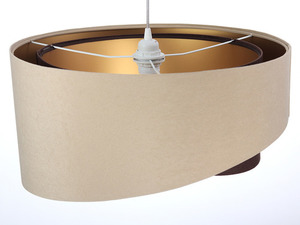 Hanging lamp Elegance 60W E27 asymmetrical beige / brown 3 Hanging lamp Elegance 60W E27 asymmetrical beige / brown small 3