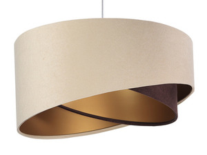 Hanging lamp Elegance 60W E27 asymmetrical beige / brown 4 Hanging lamp Elegance 60W E27 asymmetrical beige / brown small 4