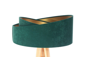Crown lamp tripod 60W E27 emerald / gold small 1