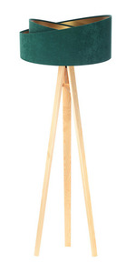 Crown lamp tripod 60W E27 emerald / gold small 3