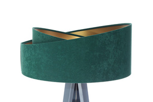 Crown lamp tripod 60W E27 emerald / gold small 5