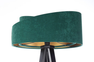 Crown lamp tripod 60W E27 emerald / gold small 7