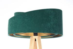 Crown lamp tripod 60W E27 emerald / gold small 0