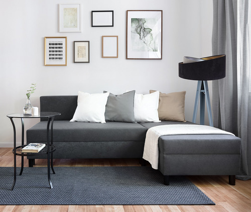 Check Floor lamp black Crown 60W E27 velor, gray / gold / silver