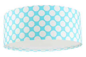 Luminance E27 60W LED blue / white ceiling lamp, dots for a children's room small 1
