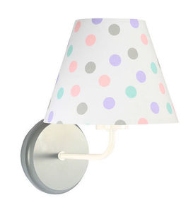 White wall lamp Raggio E27 60W for a child's room, dots 5 White wall lamp Raggio E27 60W for a child's room, dots small 5