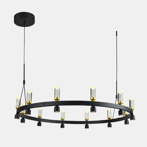 Check Pendant Light Italux Black LED 101.8 cm PND-83812-24