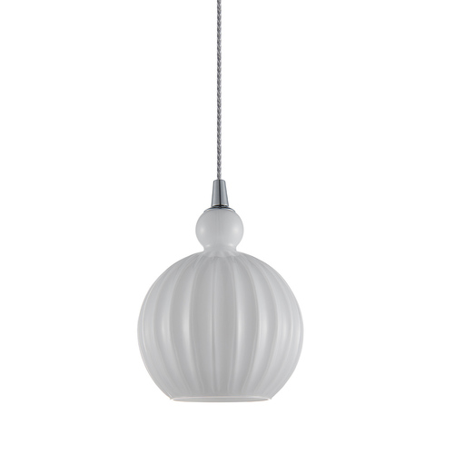 Check Italux Biron Chrome Glass Pendant Light E27 15 cm PND-8744-1S-OP