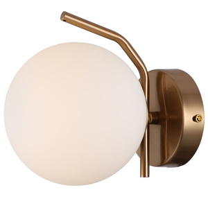 Italux Brass White Modern Wall Sconce WL-3300-1-HBR small 1