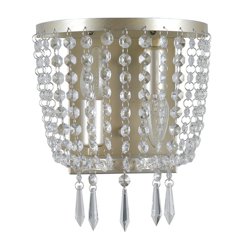 Check Wall Lamp Italux Cortina Brass Crystal Glass E14 2-Light WL-30138-2