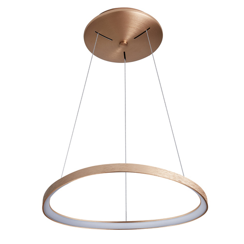 Check Italux Morfi Brown LED Pendant Light 65 cm 48W 3000K Dimmable 5355-848ROP-GB-3