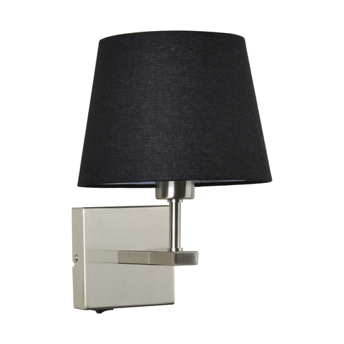 Check Night Lamp Italux Norte E27 Black Steel 29 cm WL-1122-1-A-SN-RO-BL