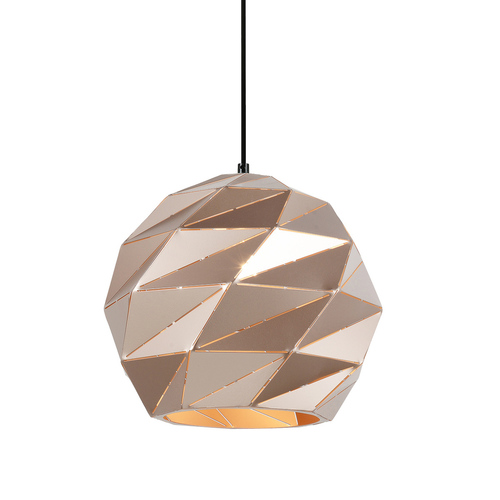 Check Italux Palermo Gold Pendant Light E27 Steel 32 cm PND-2424-1L-GD