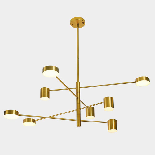 Check Pendant Light Italux Remdal Gold LED 36W 2700lm PND-16374-8