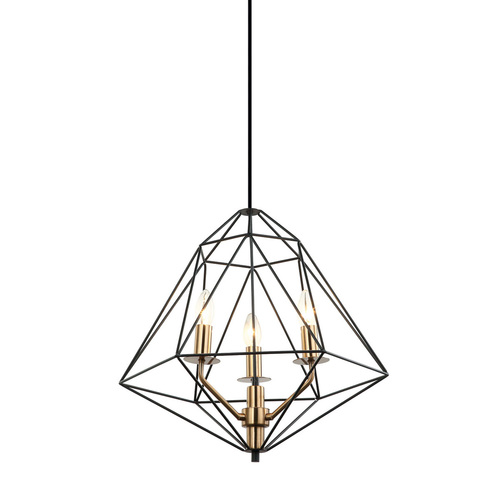 Check Italux Maresmo Black 3-Light E14 Pendant Lamp PEN-6369-3-BKBR