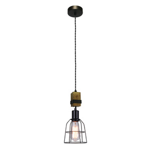 Italux Ponte Black E27 Retro Pendant Light PND-4290-1-L small 1