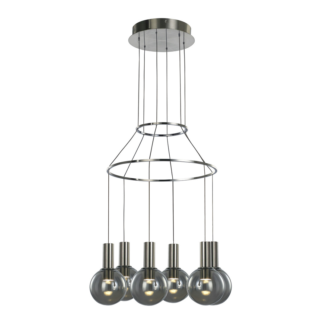 Pendelleuchte Italux Aria LED Smoky Chrom 40 cm MD17012002-6A