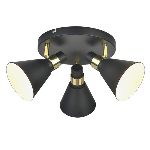 Check Italux Black Matte 3-Light E14 Ceiling Lamp MB-H16079CK-3