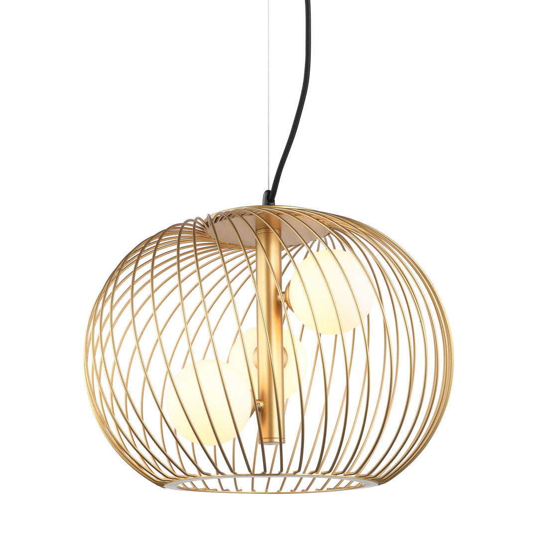 Pendant Light Italux Clarisa G9 Gold 3-Light Steel Glass MDM-3843-3 GD