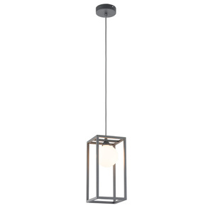 Italux Gray Glass Retro Pendant Light MD-BR4367-D1 GR small 1