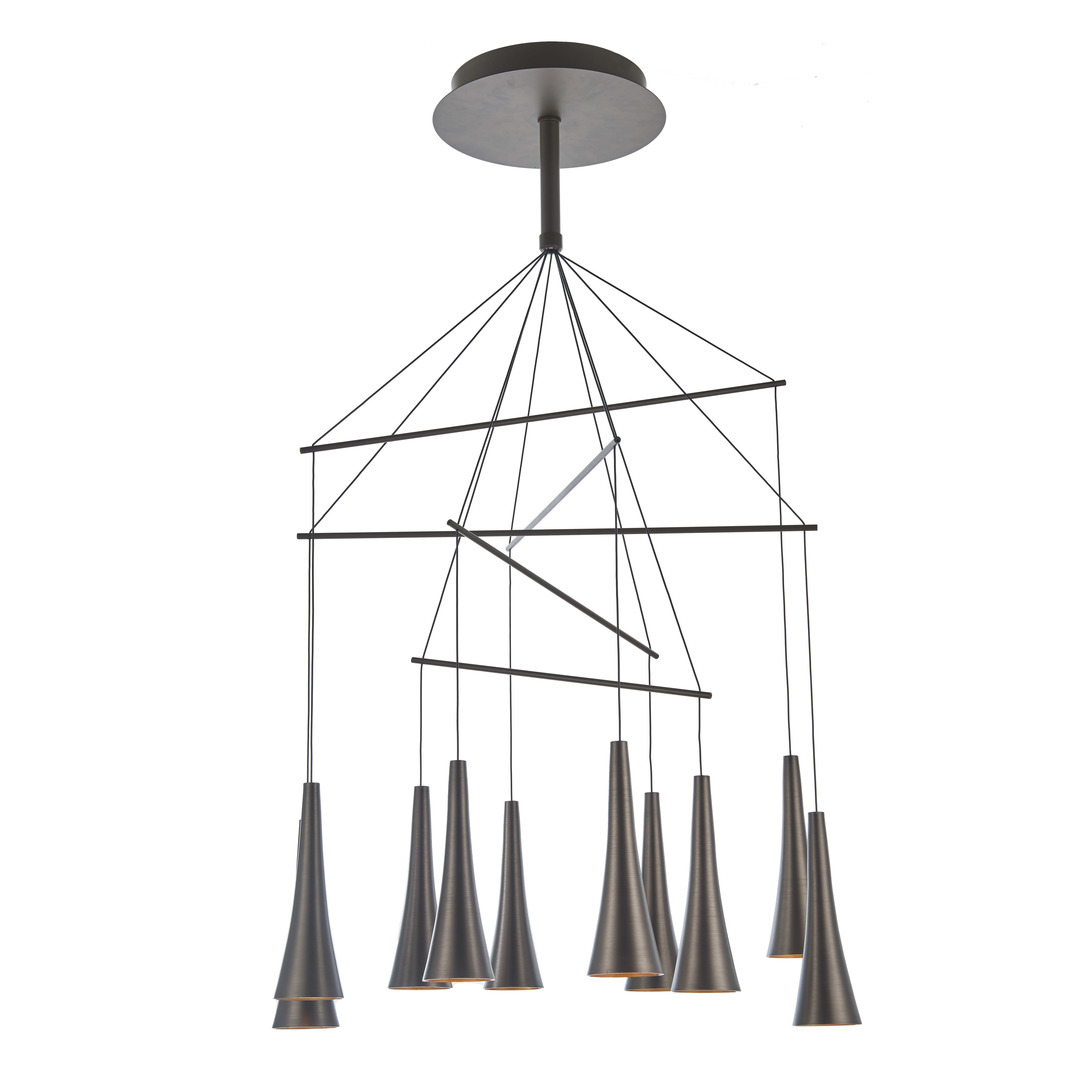 Italux Luca LED Pendant Light Brown Aluminum 73 cm MD16115-10A