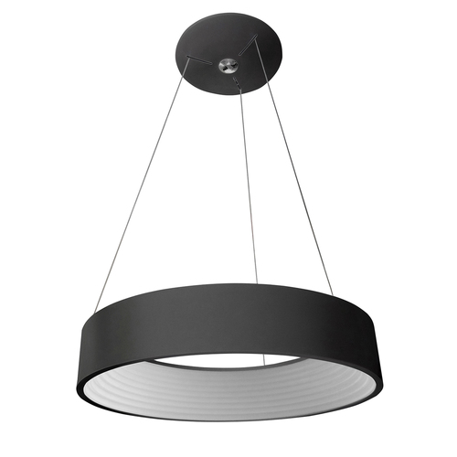 Check Italux Mattia LED Pendant Light Black 45 cm 32W 3000K 3936-832RP-BK-3