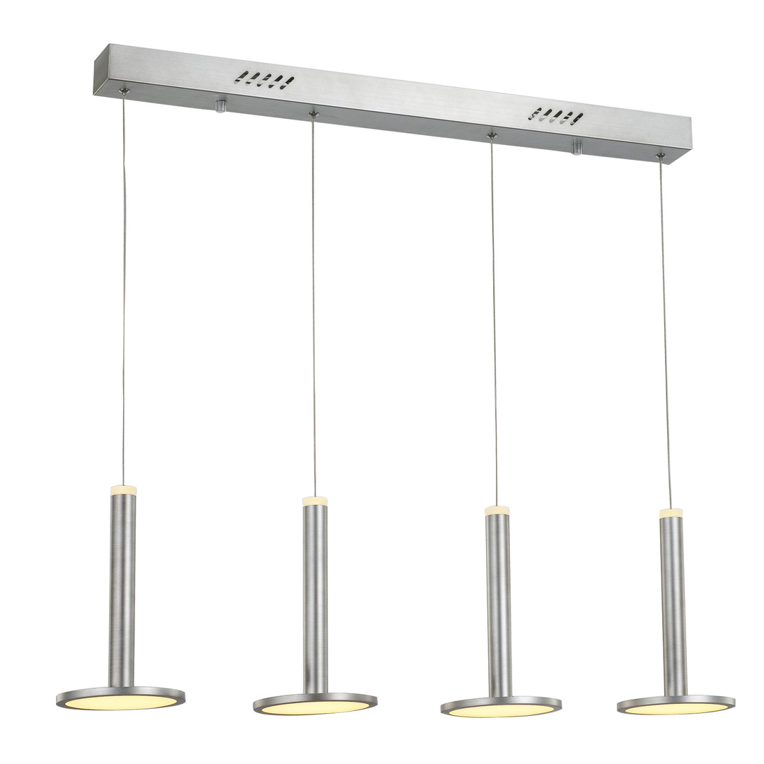 Italux Oliver LED Pendant Light Silver 48W 3000K 88cm MD17033012-4B S.NICK