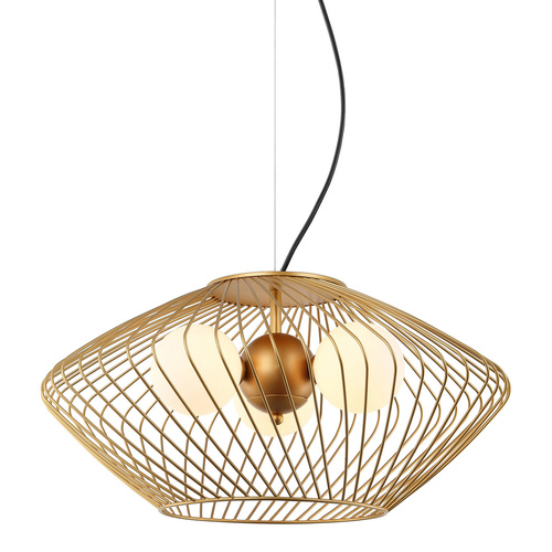 Check Pendant Light Italux Zeno G9 Gold 3-Light Steel Glass 52 cm MDM-3845-3 GD