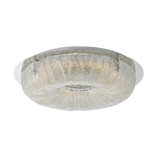 Check Plafon Italux Mercer LED 36W 52 cm chrom szkło 3000K MX15118-1A-36W