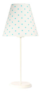 Table lamp with lampshade Ombrello 60W E27 50cm white stars small 0