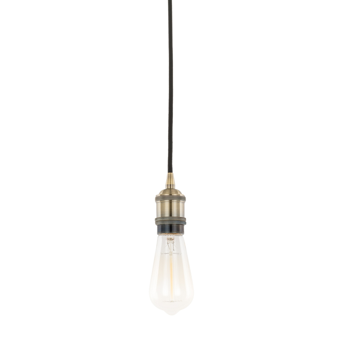 Italux Antique Brass Aluminum Pendant Lamp E27 10 cm DS-M-034